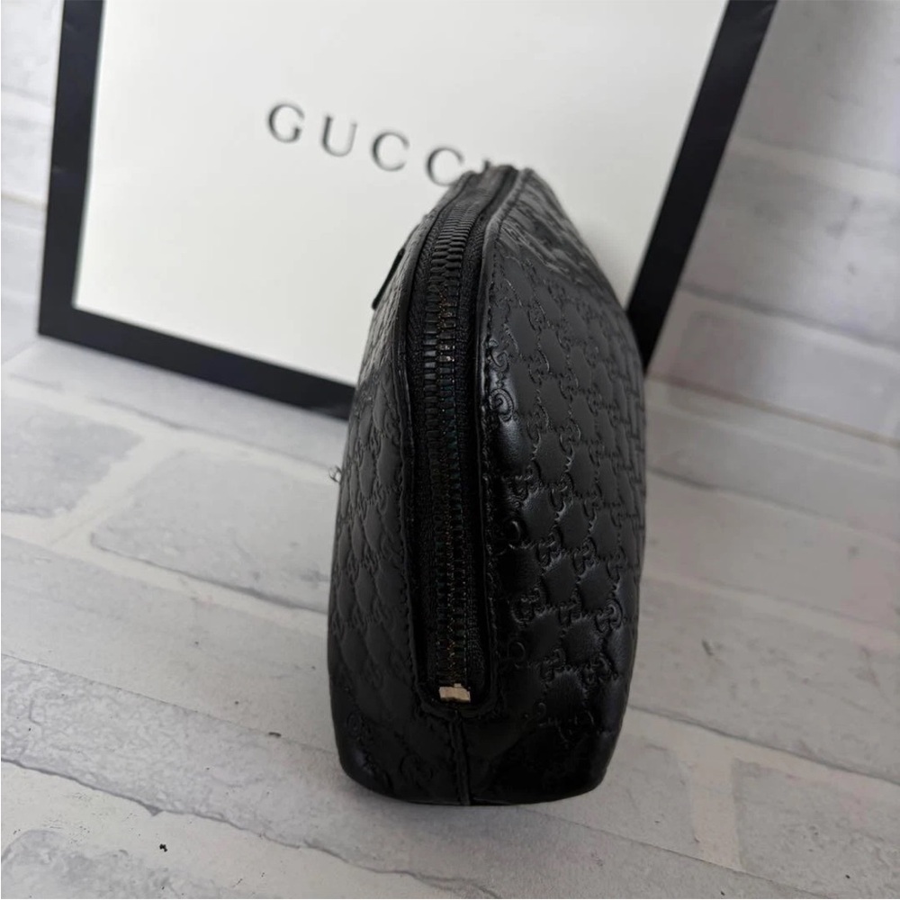 Gucci Embossed Black Leather Clutch - Picture 4 of 9
